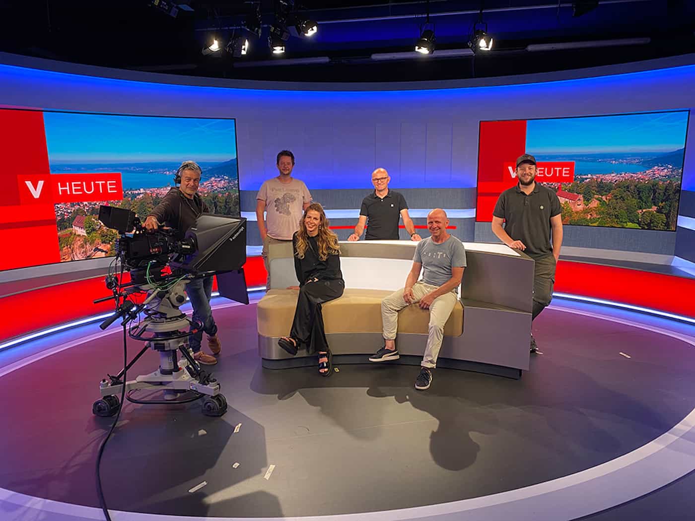 Erster Blick ins neue TV Studio