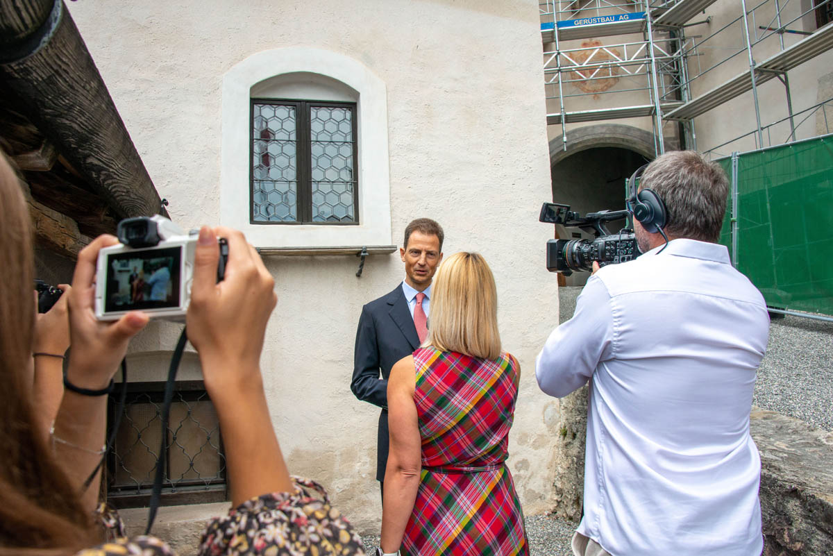S.D. Erbprinz Alois von und zu Liechtenstein im Interview mit den Medien