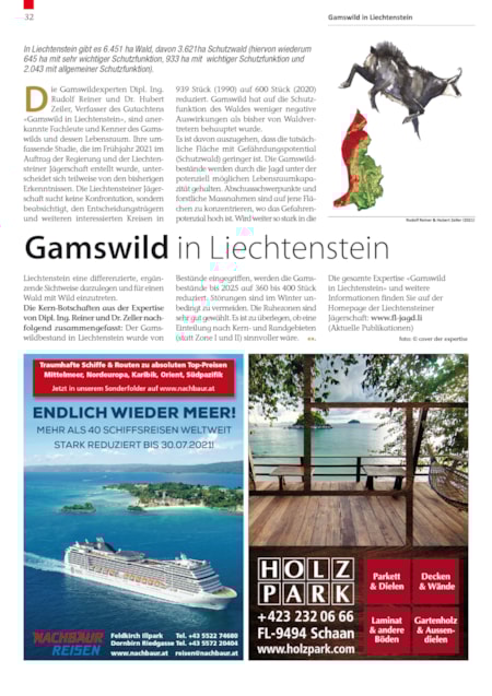 Innerhalb von zwölf Monaten 4,4 Millionen Besucher auf exclusiv.li | Seite 32