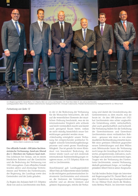 100 Jahre liechtensteinische Verfassung | Seite 14