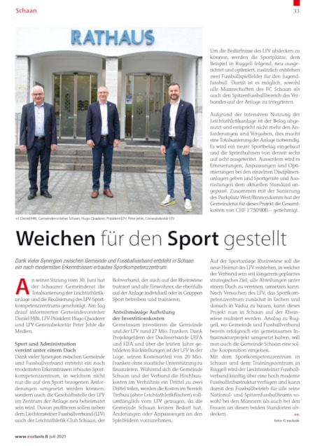 Innerhalb von zwölf Monaten 4,4 Millionen Besucher auf exclusiv.li | Seite 32